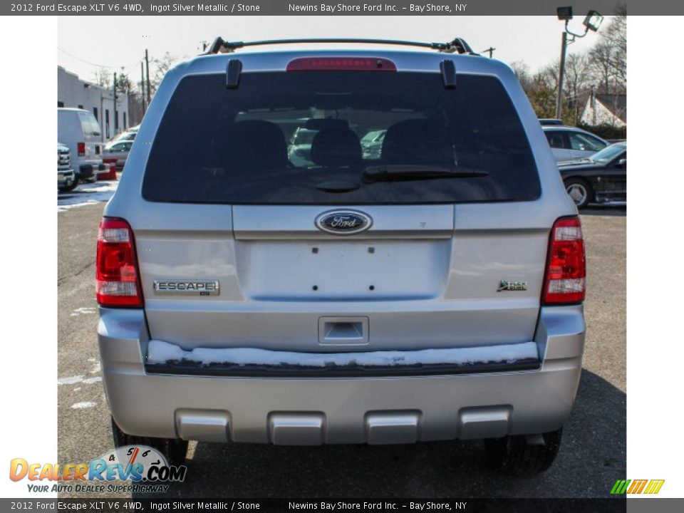 2012 Ford Escape XLT V6 4WD Ingot Silver Metallic / Stone Photo #5