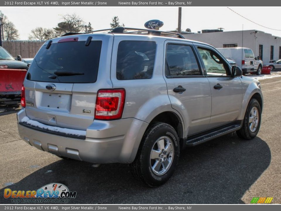 2012 Ford Escape XLT V6 4WD Ingot Silver Metallic / Stone Photo #6