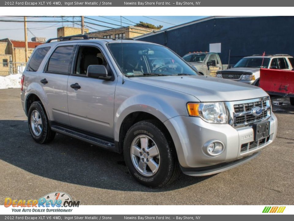2012 Ford Escape XLT V6 4WD Ingot Silver Metallic / Stone Photo #8