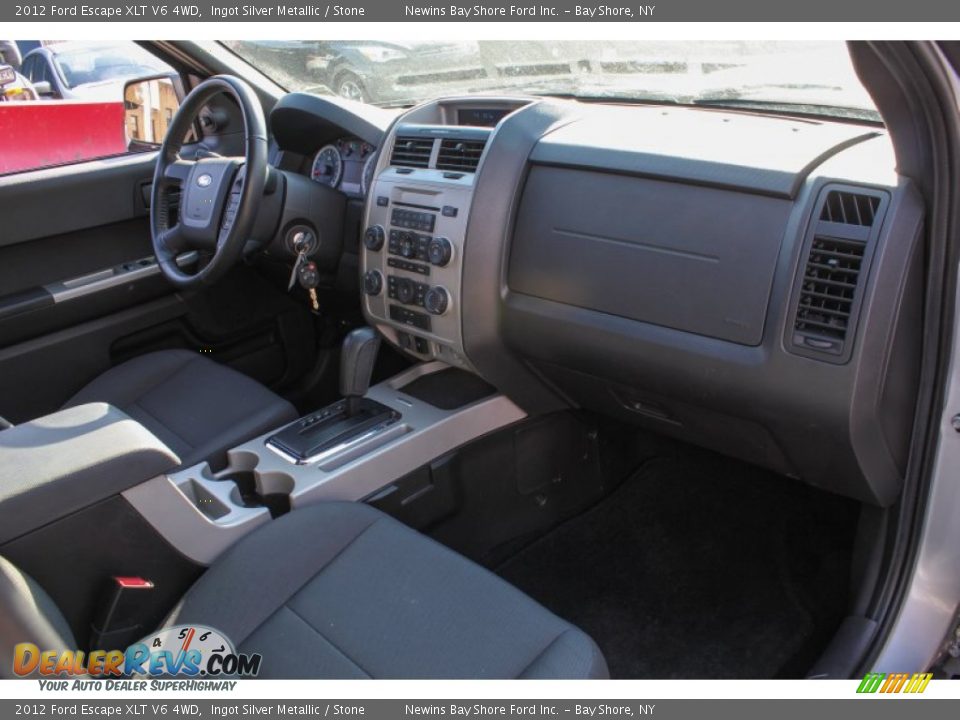 2012 Ford Escape XLT V6 4WD Ingot Silver Metallic / Stone Photo #9