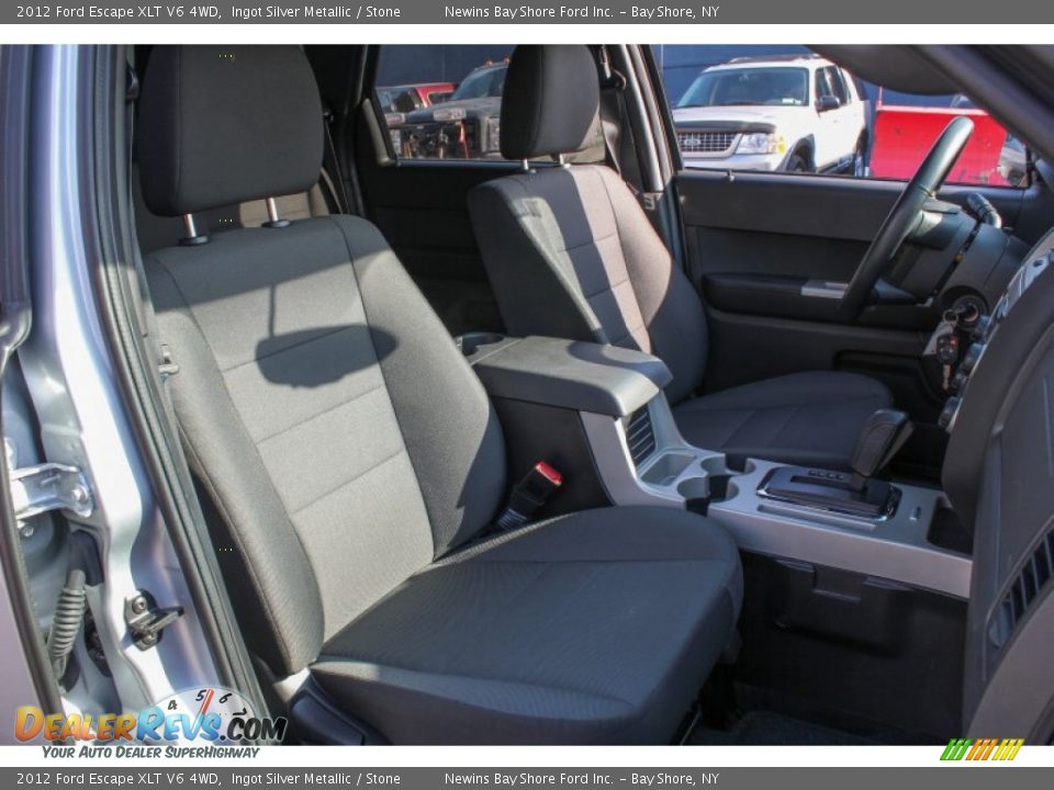 2012 Ford Escape XLT V6 4WD Ingot Silver Metallic / Stone Photo #10