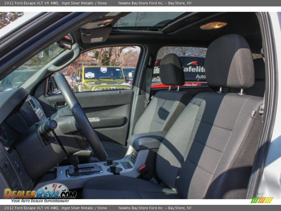 2012 Ford Escape XLT V6 4WD Ingot Silver Metallic / Stone Photo #12