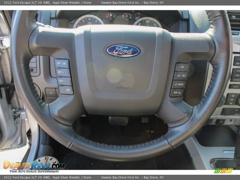 2012 Ford Escape XLT V6 4WD Ingot Silver Metallic / Stone Photo #16