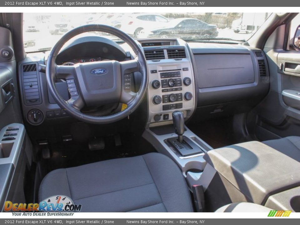 2012 Ford Escape XLT V6 4WD Ingot Silver Metallic / Stone Photo #17