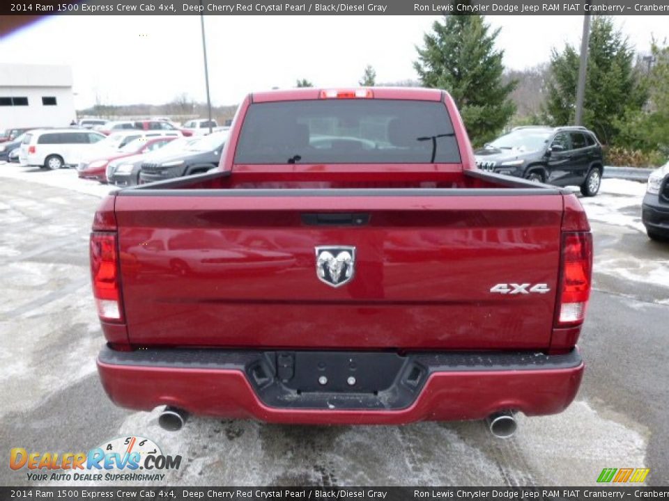 2014 Ram 1500 Express Crew Cab 4x4 Deep Cherry Red Crystal Pearl / Black/Diesel Gray Photo #7