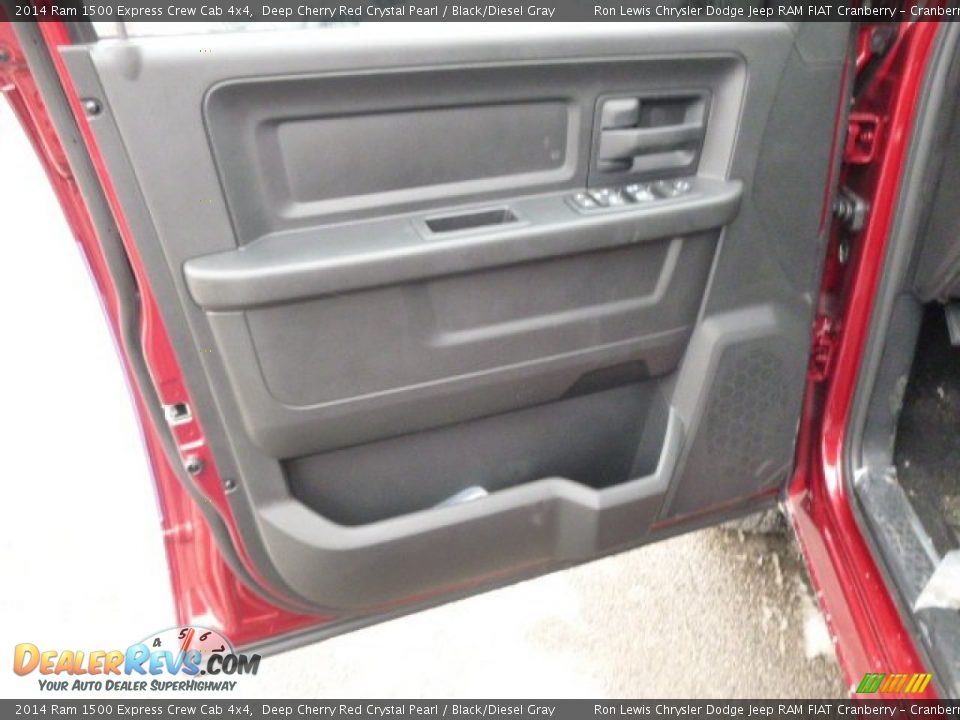 2014 Ram 1500 Express Crew Cab 4x4 Deep Cherry Red Crystal Pearl / Black/Diesel Gray Photo #11