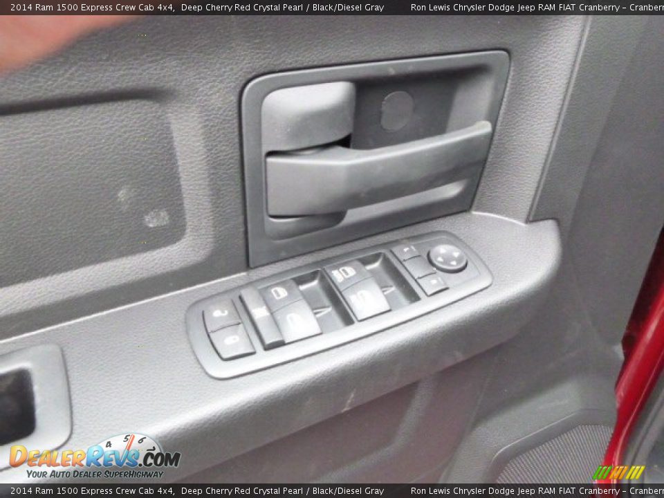 2014 Ram 1500 Express Crew Cab 4x4 Deep Cherry Red Crystal Pearl / Black/Diesel Gray Photo #15