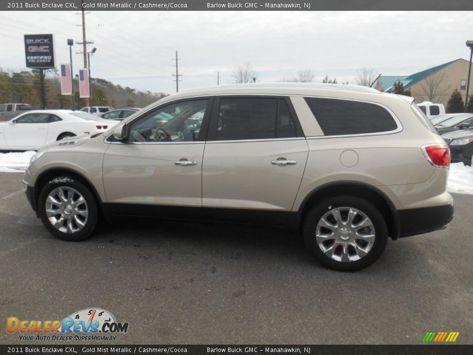 Gold Mist Metallic 2011 Buick Enclave CXL Photo #2