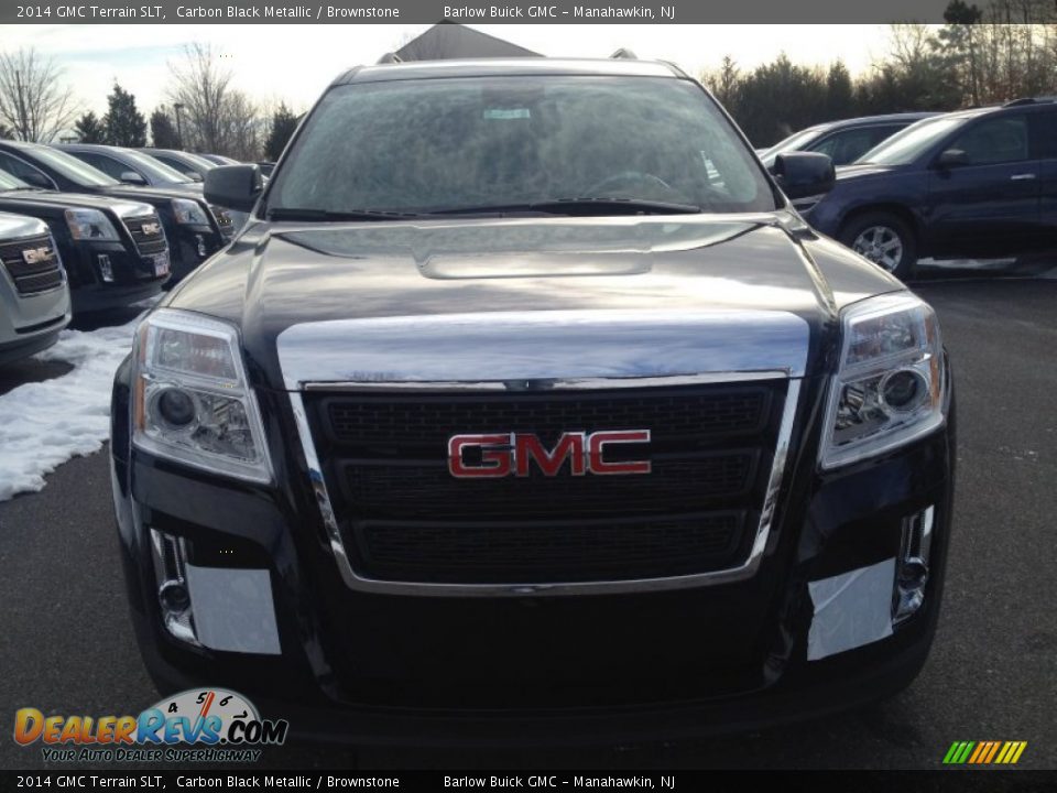 2014 GMC Terrain SLT Carbon Black Metallic / Brownstone Photo #2