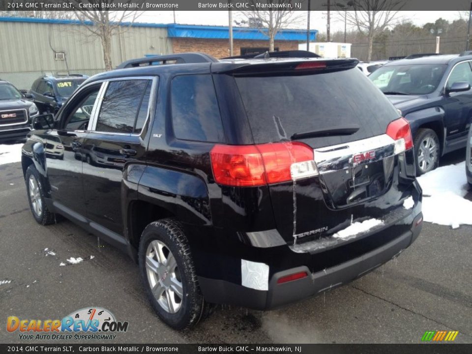 2014 GMC Terrain SLT Carbon Black Metallic / Brownstone Photo #4