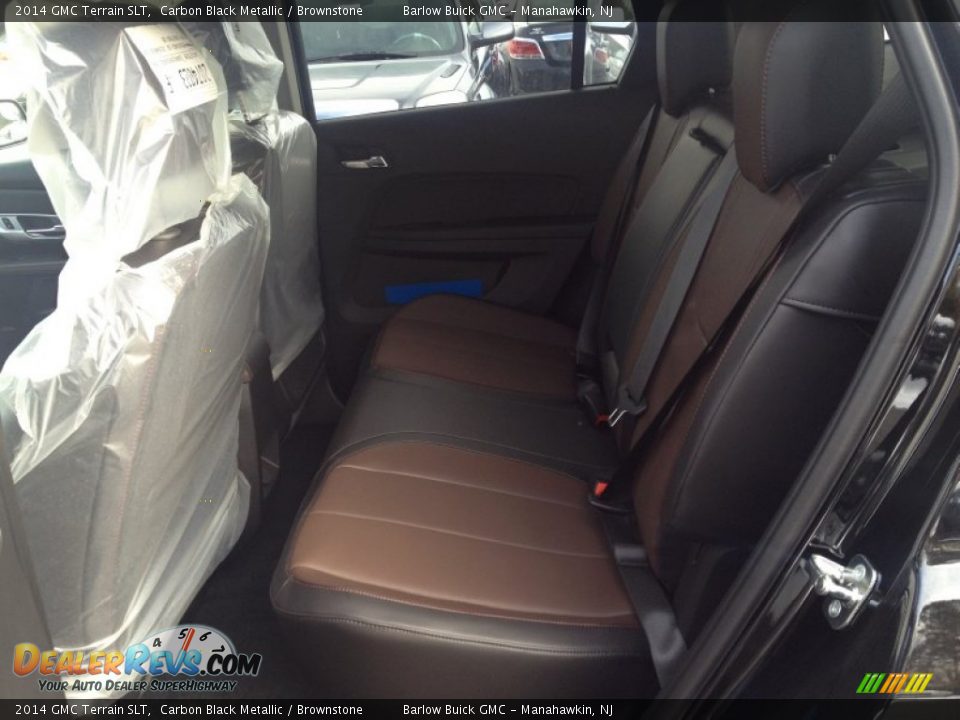 2014 GMC Terrain SLT Carbon Black Metallic / Brownstone Photo #6