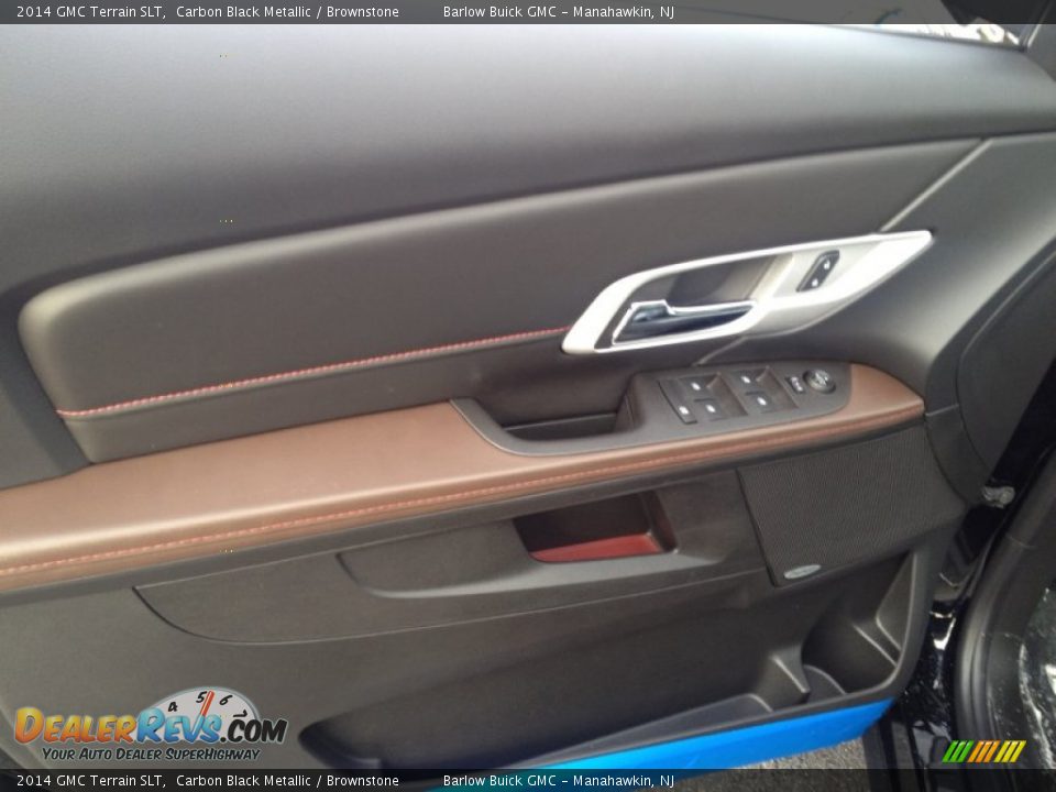 2014 GMC Terrain SLT Carbon Black Metallic / Brownstone Photo #8