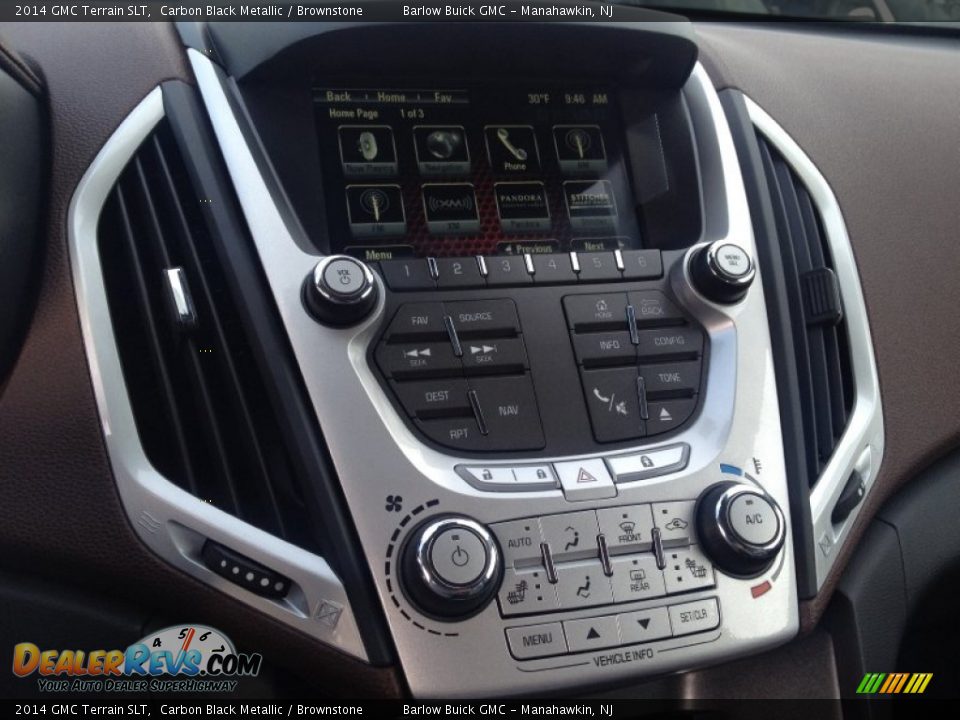 2014 GMC Terrain SLT Carbon Black Metallic / Brownstone Photo #10