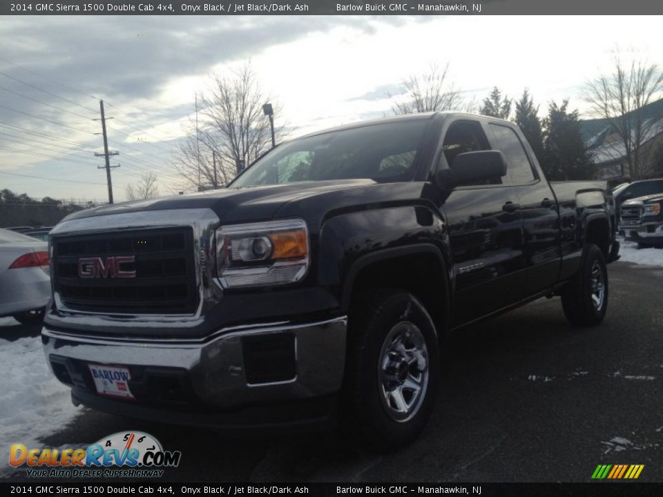 2014 GMC Sierra 1500 Double Cab 4x4 Onyx Black / Jet Black/Dark Ash Photo #1