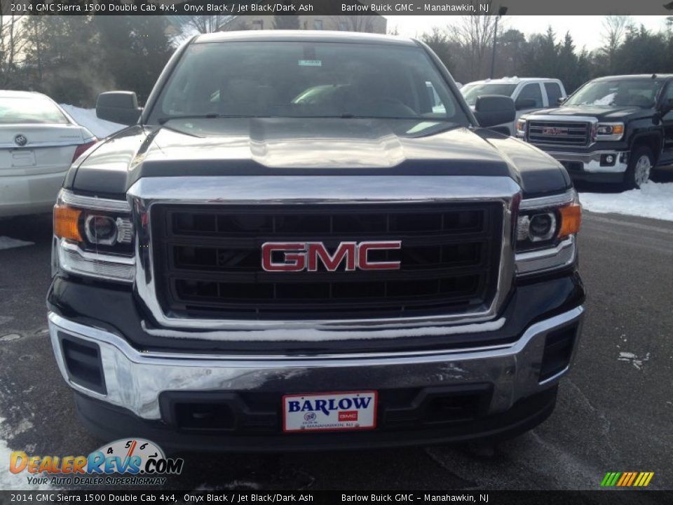 2014 GMC Sierra 1500 Double Cab 4x4 Onyx Black / Jet Black/Dark Ash Photo #2
