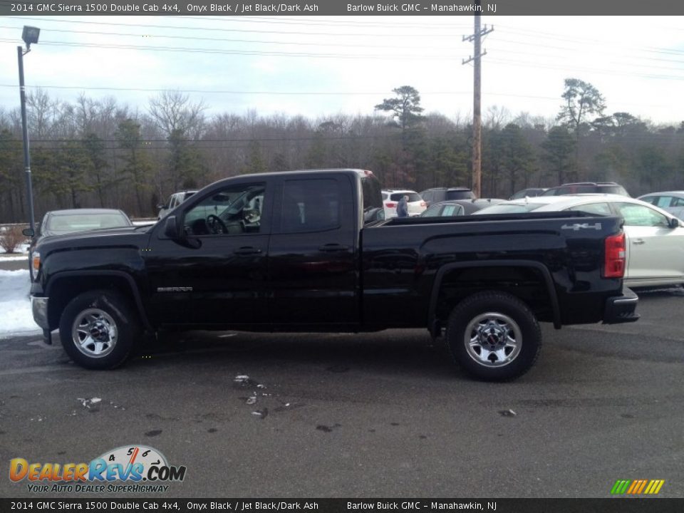2014 GMC Sierra 1500 Double Cab 4x4 Onyx Black / Jet Black/Dark Ash Photo #3