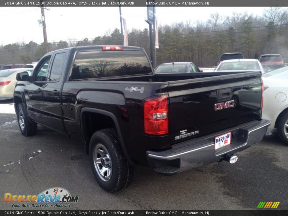 2014 GMC Sierra 1500 Double Cab 4x4 Onyx Black / Jet Black/Dark Ash Photo #4