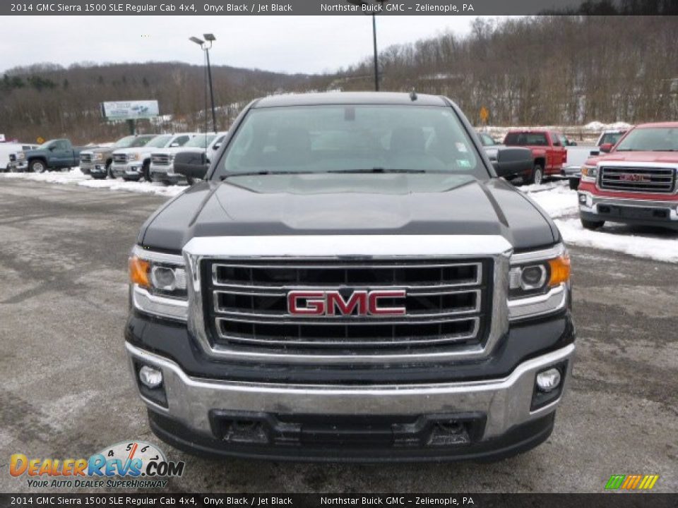 2014 GMC Sierra 1500 SLE Regular Cab 4x4 Onyx Black / Jet Black Photo #2