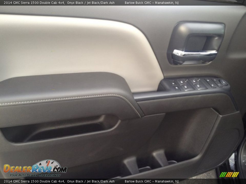2014 GMC Sierra 1500 Double Cab 4x4 Onyx Black / Jet Black/Dark Ash Photo #8