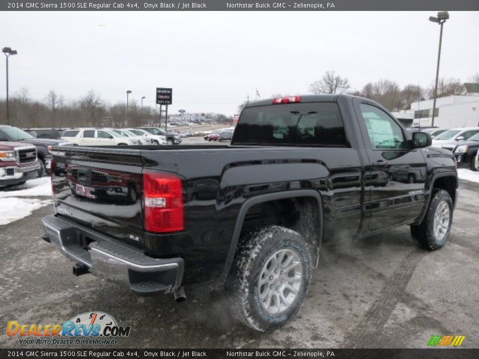 2014 GMC Sierra 1500 SLE Regular Cab 4x4 Onyx Black / Jet Black Photo #5
