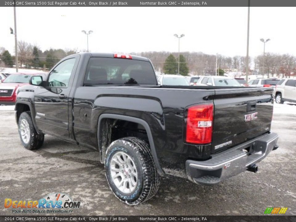 2014 GMC Sierra 1500 SLE Regular Cab 4x4 Onyx Black / Jet Black Photo #7