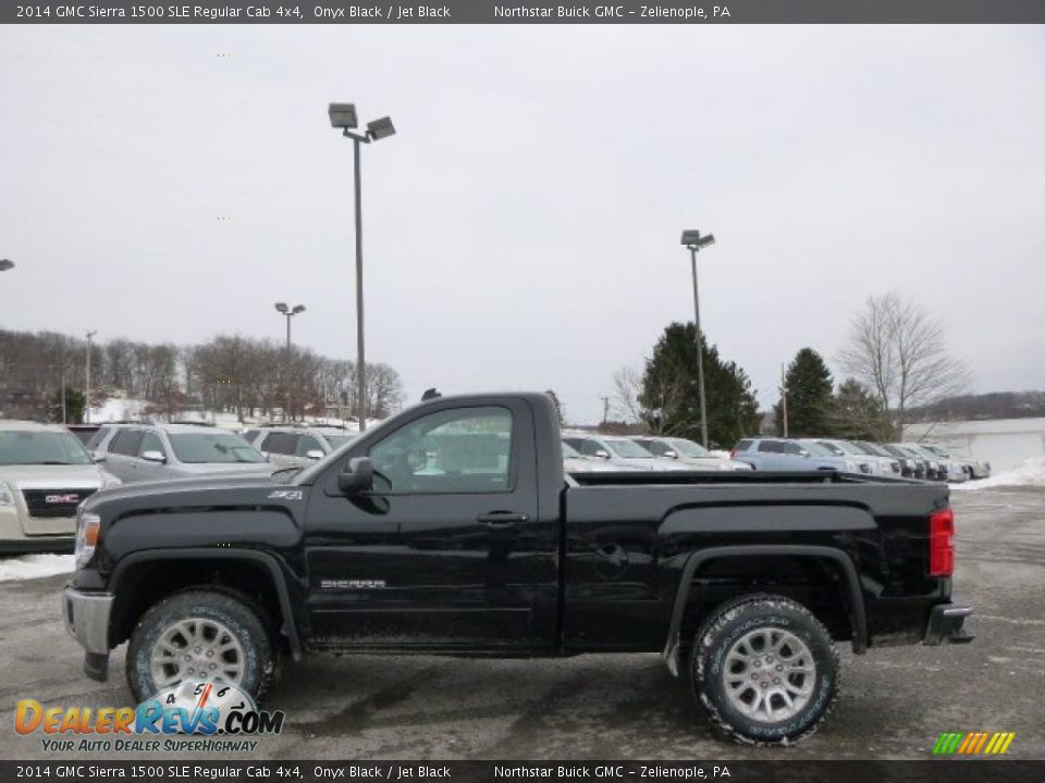 2014 GMC Sierra 1500 SLE Regular Cab 4x4 Onyx Black / Jet Black Photo #8
