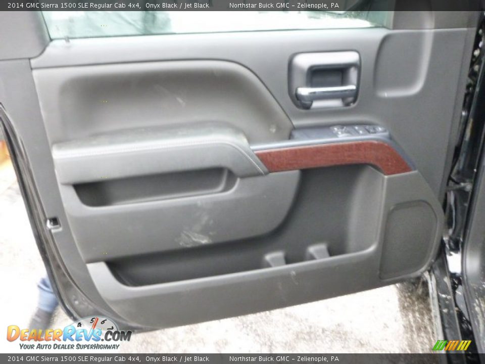 2014 GMC Sierra 1500 SLE Regular Cab 4x4 Onyx Black / Jet Black Photo #12