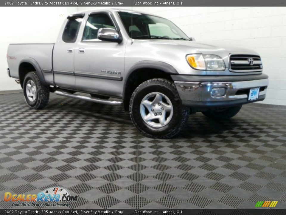 2002 Toyota Tundra SR5 Access Cab 4x4 Silver Sky Metallic / Gray Photo #1