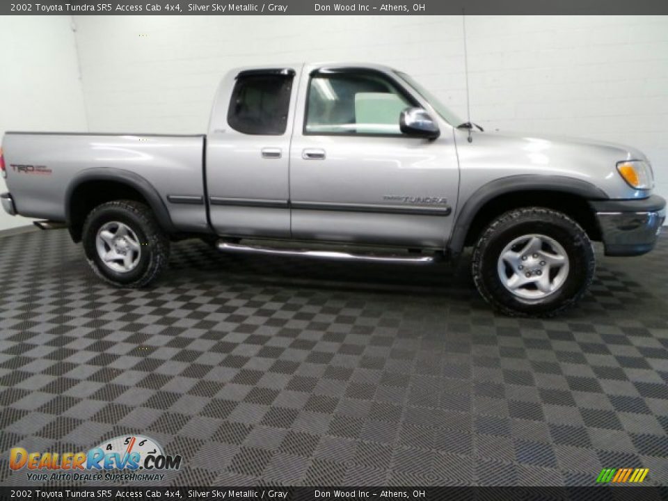 2002 Toyota Tundra SR5 Access Cab 4x4 Silver Sky Metallic / Gray Photo #2