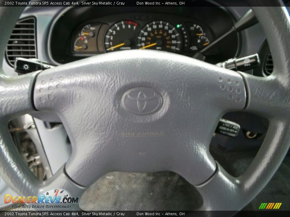 2002 Toyota Tundra SR5 Access Cab 4x4 Silver Sky Metallic / Gray Photo #14