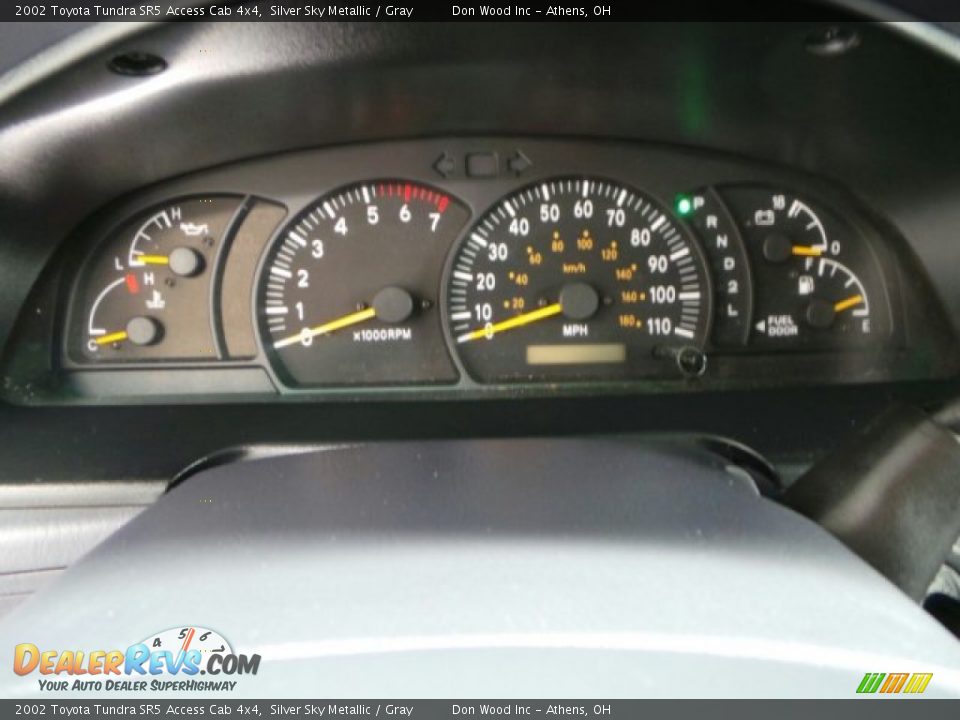 2002 Toyota Tundra SR5 Access Cab 4x4 Silver Sky Metallic / Gray Photo #18
