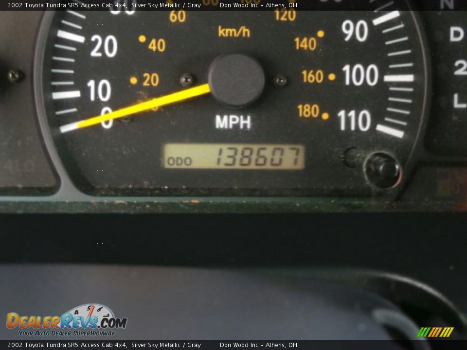 2002 Toyota Tundra SR5 Access Cab 4x4 Silver Sky Metallic / Gray Photo #19