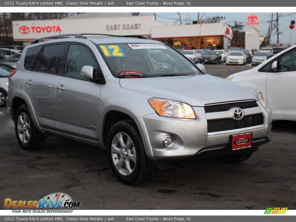 2012 Toyota RAV4 Limited 4WD Classic Silver Metallic / Ash Photo #1