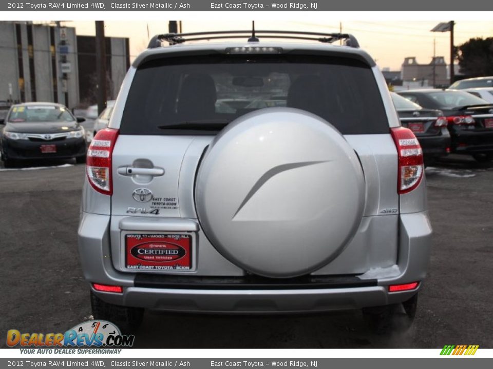 2012 Toyota RAV4 Limited 4WD Classic Silver Metallic / Ash Photo #5