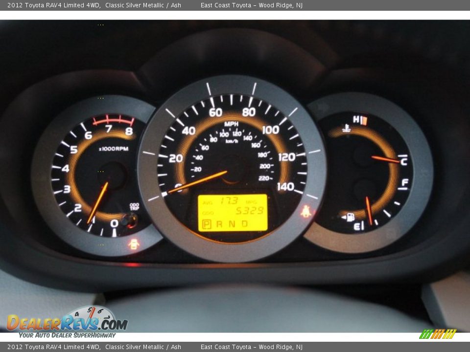 2012 Toyota RAV4 Limited 4WD Classic Silver Metallic / Ash Photo #14