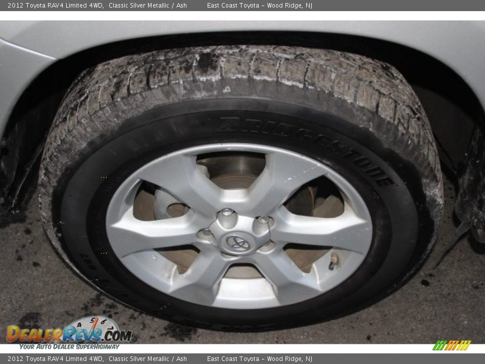 2012 Toyota RAV4 Limited 4WD Classic Silver Metallic / Ash Photo #16