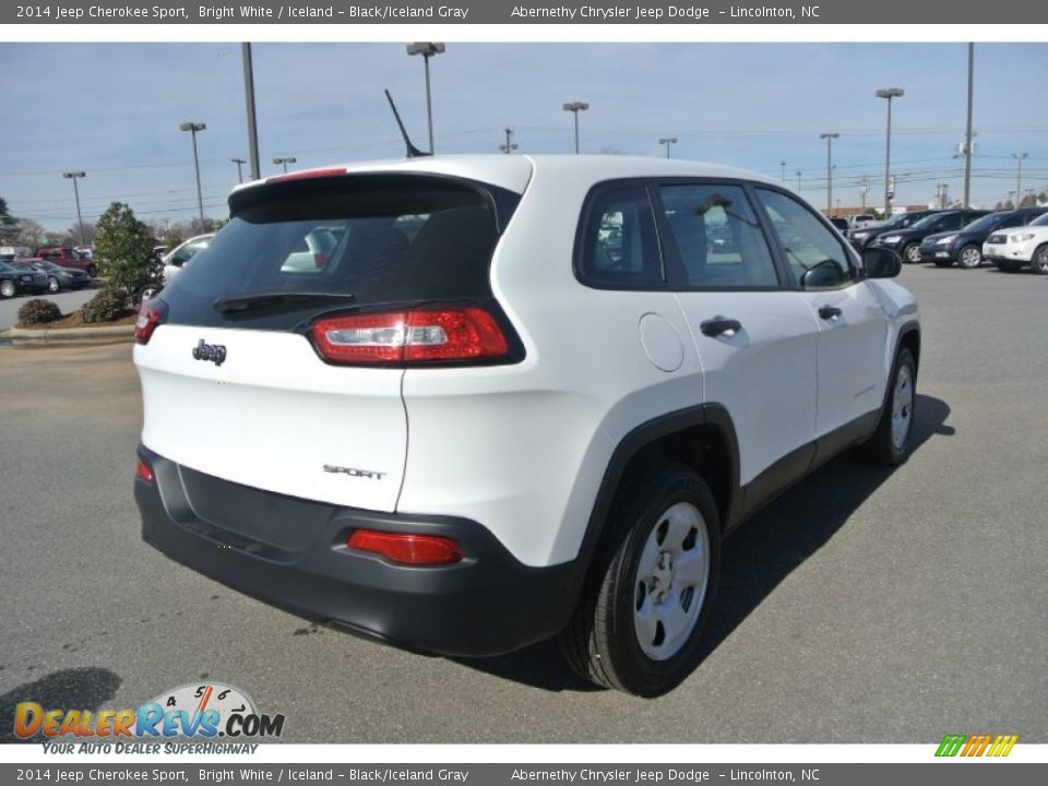 2014 Jeep Cherokee Sport Bright White / Iceland - Black/Iceland Gray Photo #5
