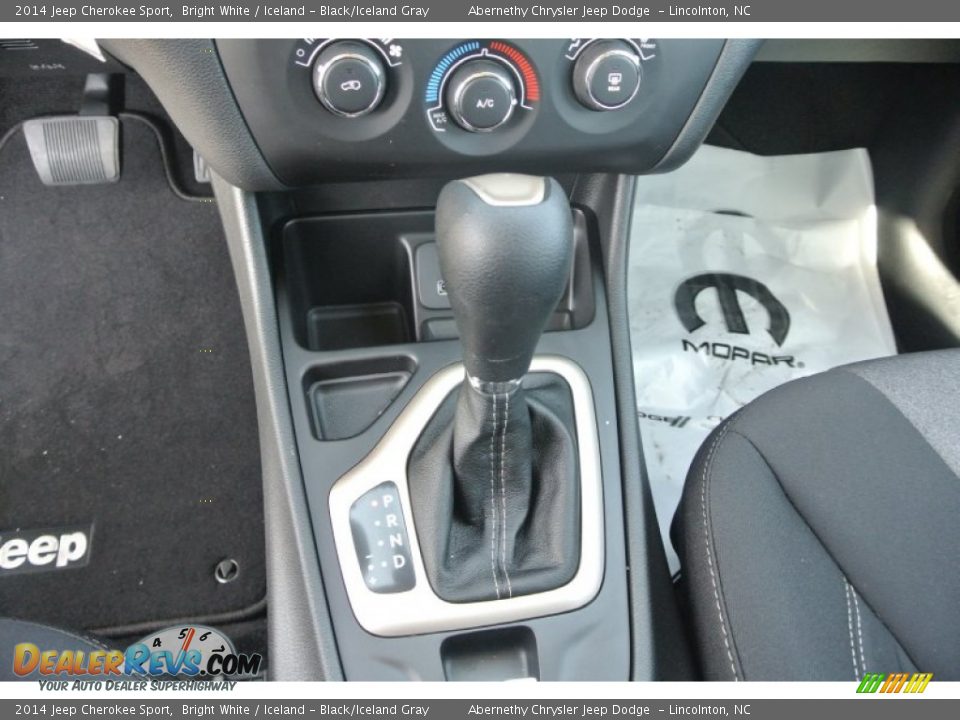2014 Jeep Cherokee Sport Bright White / Iceland - Black/Iceland Gray Photo #10