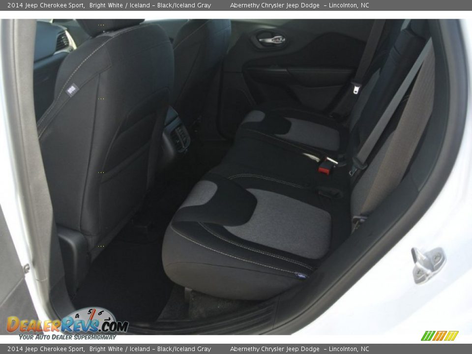 2014 Jeep Cherokee Sport Bright White / Iceland - Black/Iceland Gray Photo #15