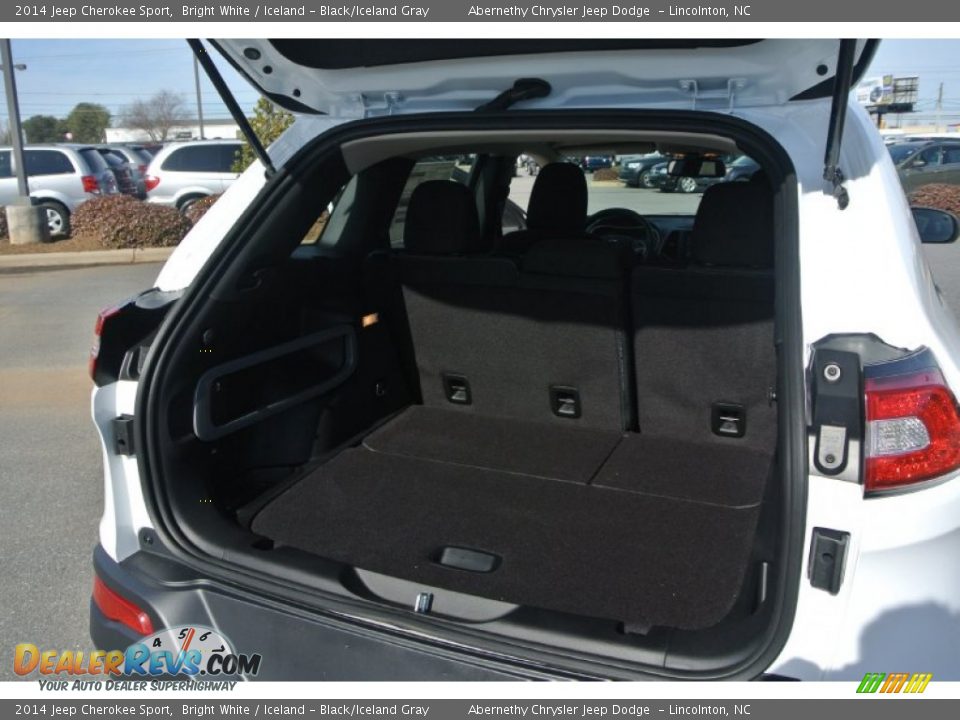 2014 Jeep Cherokee Sport Bright White / Iceland - Black/Iceland Gray Photo #16