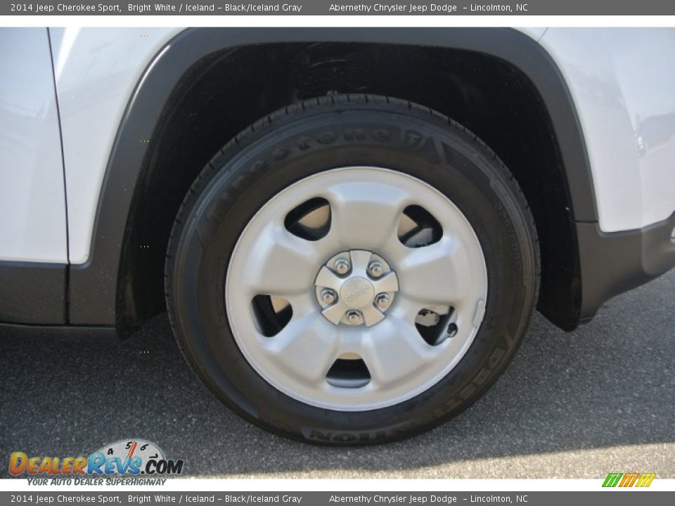 2014 Jeep Cherokee Sport Bright White / Iceland - Black/Iceland Gray Photo #20