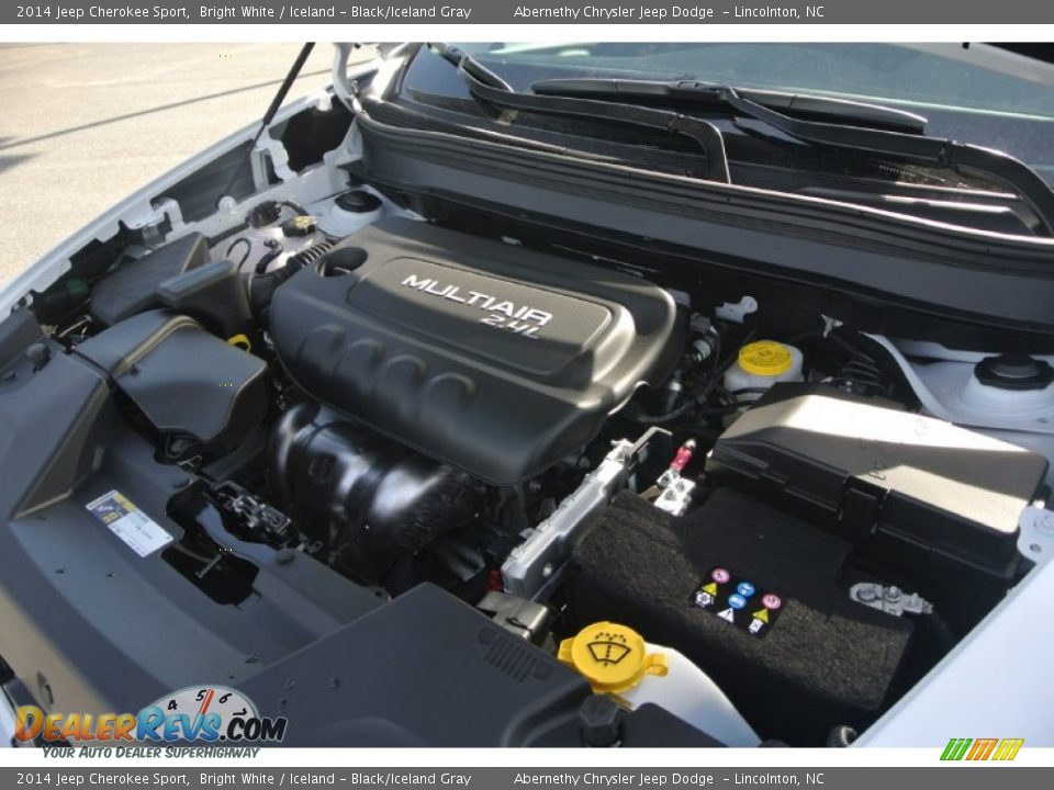 2014 Jeep Cherokee Sport Bright White / Iceland - Black/Iceland Gray Photo #21