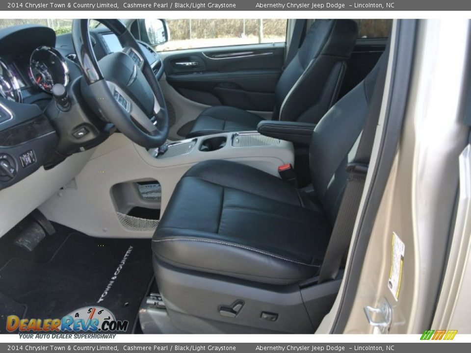 Black/Light Graystone Interior - 2014 Chrysler Town & Country Limited Photo #8