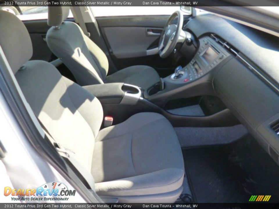 2012 Toyota Prius 3rd Gen Two Hybrid Classic Silver Metallic / Misty Gray Photo #8