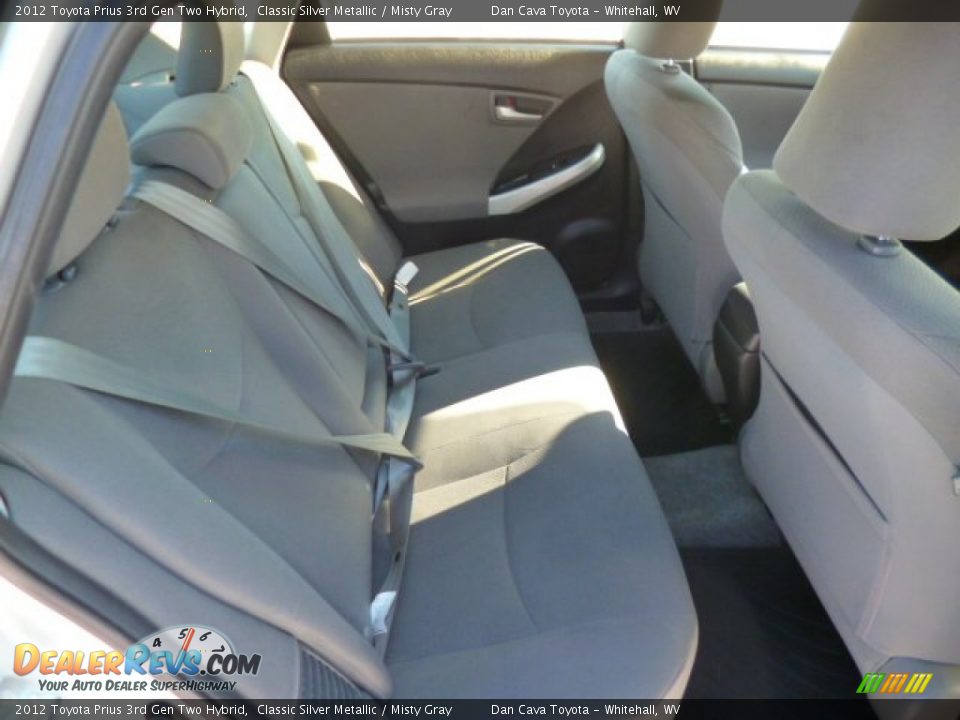 2012 Toyota Prius 3rd Gen Two Hybrid Classic Silver Metallic / Misty Gray Photo #9