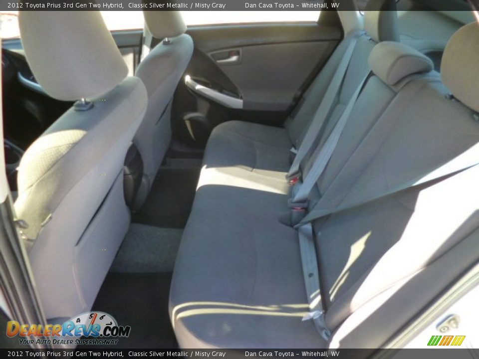 2012 Toyota Prius 3rd Gen Two Hybrid Classic Silver Metallic / Misty Gray Photo #10