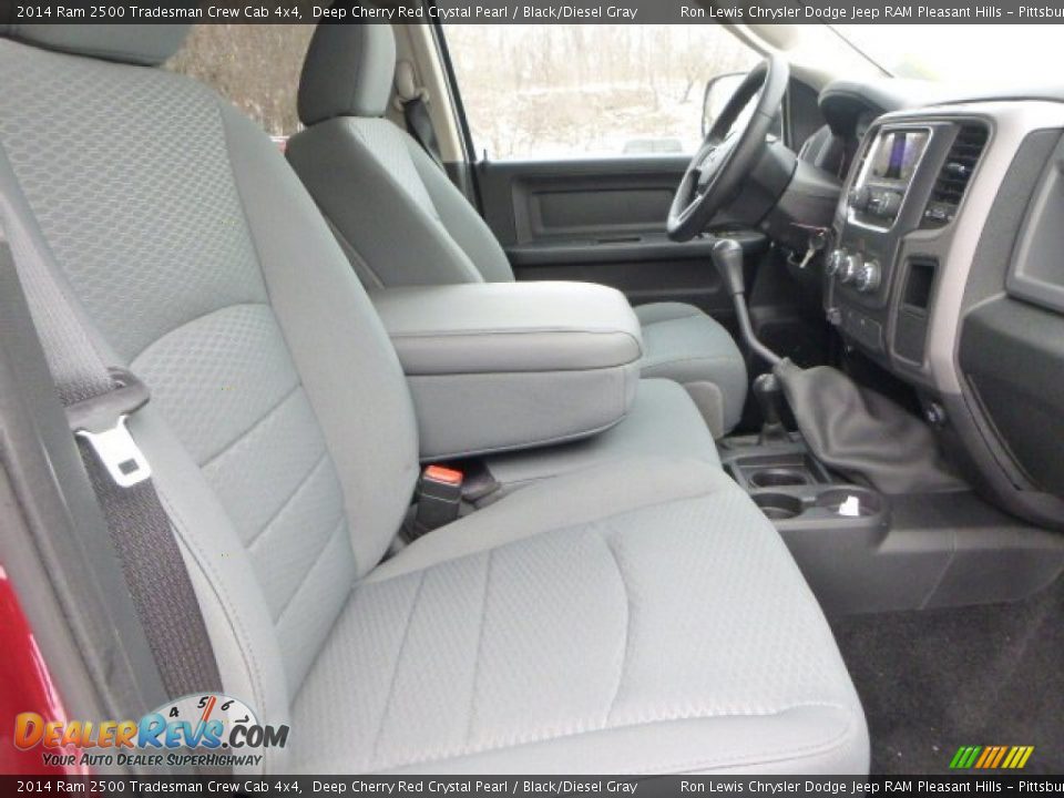 2014 Ram 2500 Tradesman Crew Cab 4x4 Deep Cherry Red Crystal Pearl / Black/Diesel Gray Photo #8