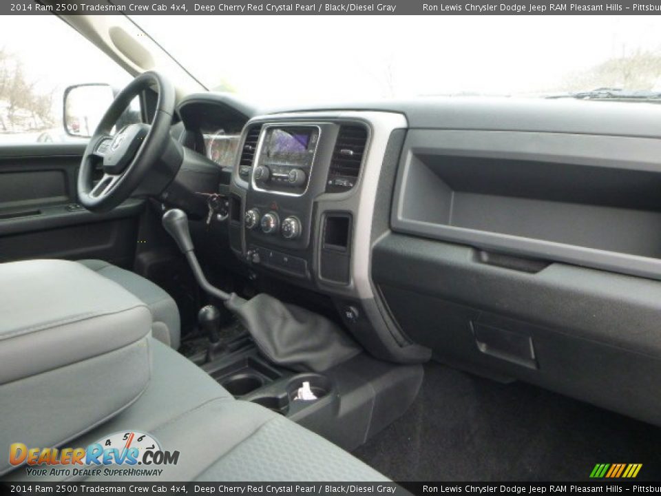 2014 Ram 2500 Tradesman Crew Cab 4x4 Deep Cherry Red Crystal Pearl / Black/Diesel Gray Photo #9