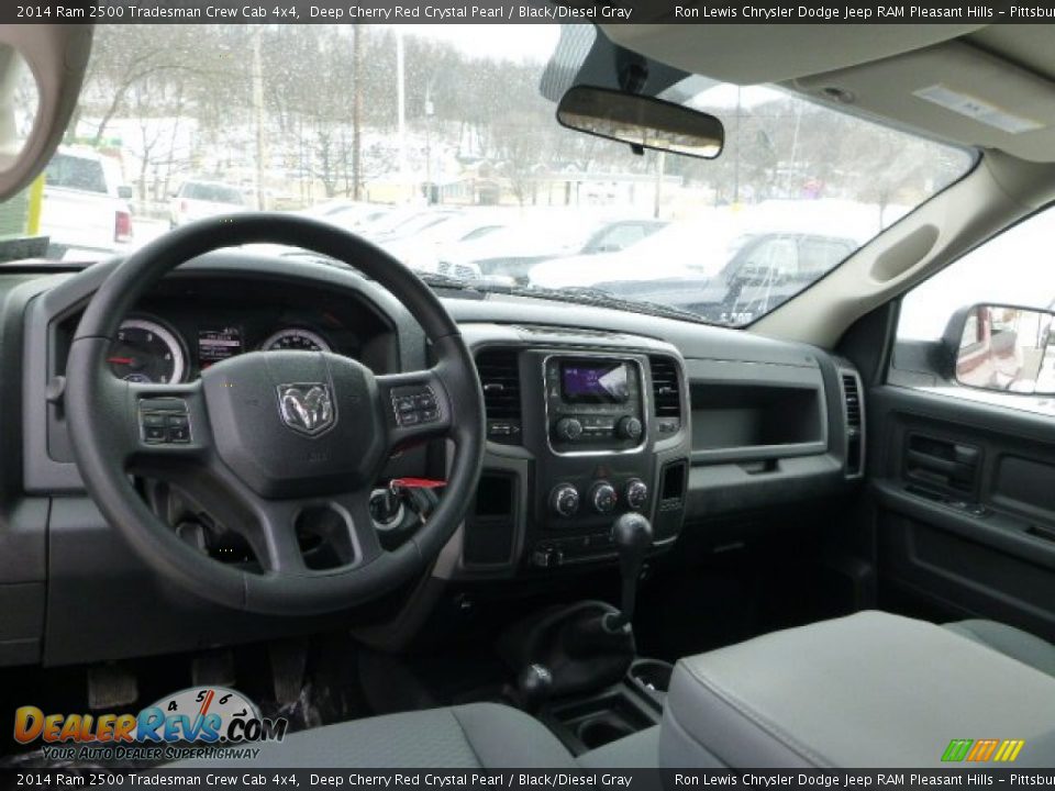 2014 Ram 2500 Tradesman Crew Cab 4x4 Deep Cherry Red Crystal Pearl / Black/Diesel Gray Photo #14