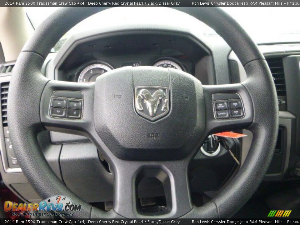 2014 Ram 2500 Tradesman Crew Cab 4x4 Deep Cherry Red Crystal Pearl / Black/Diesel Gray Photo #18